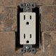 It’s not a bad idea to first ensure your outlet is compatible with the ConnectLight by checking the space on either side of the outlet with its cover removed.